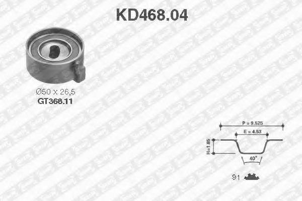 SNR KD46804 Комплект ремня ГРМ