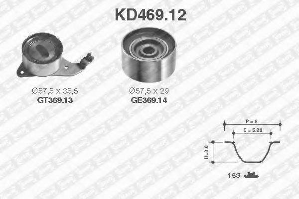 SNR KD46912 Комплект ремня ГРМ