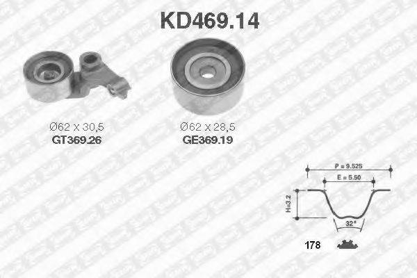 SNR KD46914 Комплект ремня ГРМ