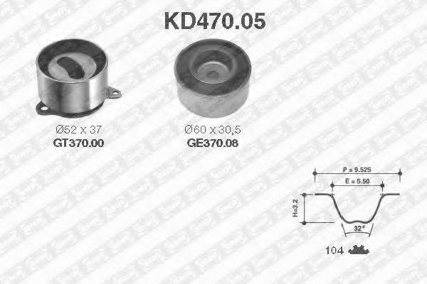 SNR KD47005 Комплект ремня ГРМ