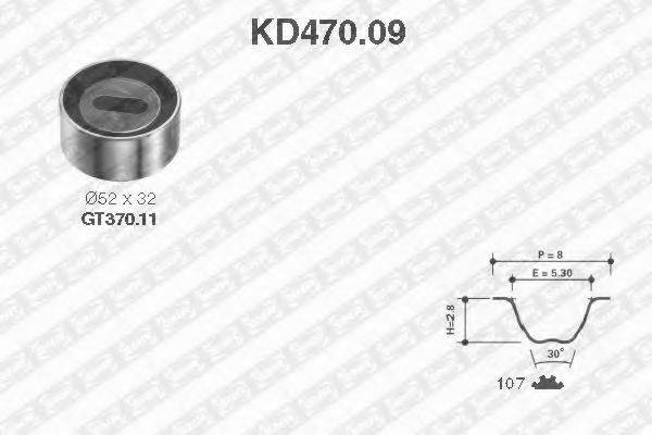 SNR KD47009 Комплект ремня ГРМ