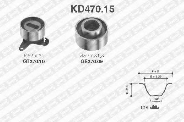 SNR KD47015 Комплект ремня ГРМ