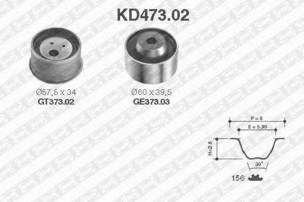 SNR KD47302 Комплект ремня ГРМ