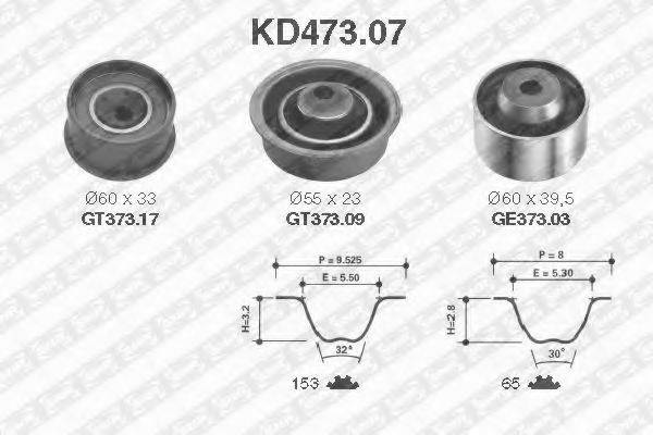 SNR KD47307 Комплект ремня ГРМ