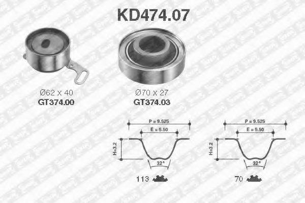 SNR KD47407 Комплект ремня ГРМ