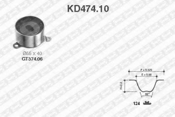 SNR KD47410 Комплект ремня ГРМ