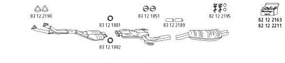 HJS BMW221 Система выпуска ОГ
