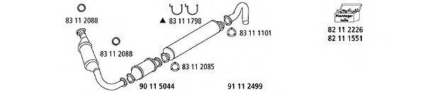 HJS VW1171 Система выпуска ОГ