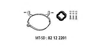 HJS 82122201 Монтажный комплект, система выпуска