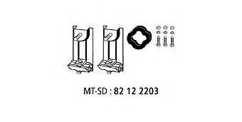 HJS 82122203 Монтажный комплект, система выпуска