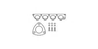 HJS 82141861 Монтажный комплект, катализатор