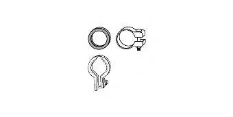 HJS 82487722 Монтажный комплект, катализатор