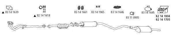 HJS OP403 Система выпуска ОГ