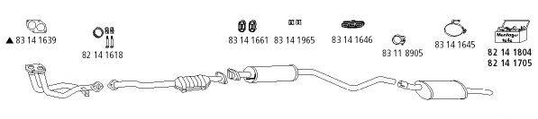 HJS OP404 Система выпуска ОГ