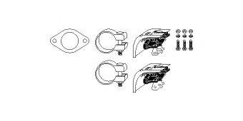 HJS 82234191 Монтажный комплект, система выпуска