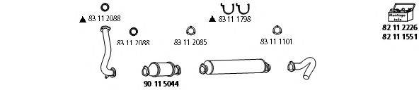 HJS VW1188 Система выпуска ОГ