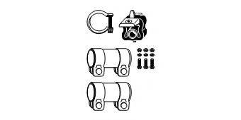 HJS 82234492 Монтажный комплект, катализатор