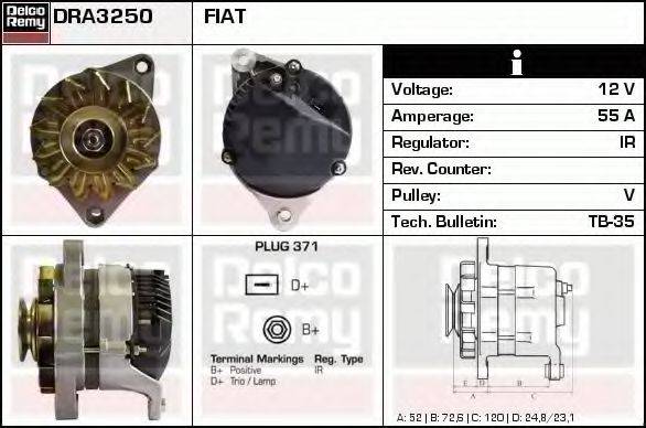 DELCO REMY DRA3250