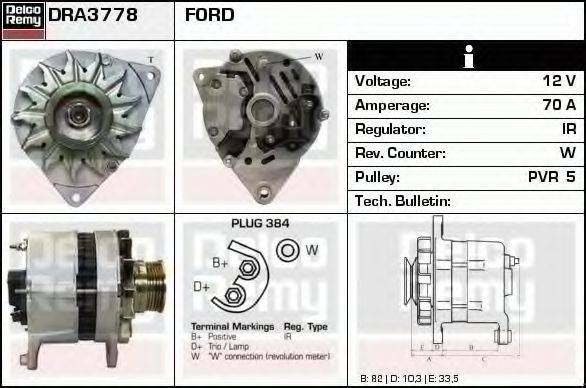 DELCO REMY DRA3778