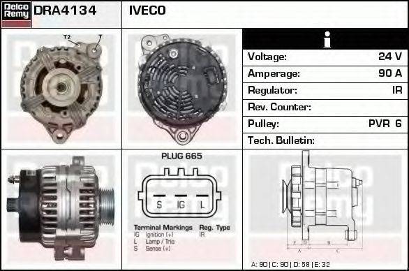 DELCO REMY DRA4134 Генератор