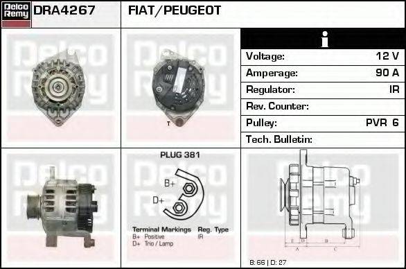 DELCO REMY DRA4267 Генератор