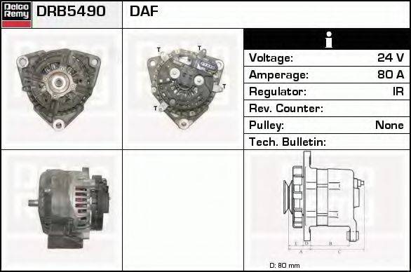 DELCO REMY DRB5490 Генератор