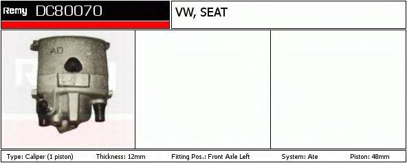 DELCO REMY DC80070 Тормозной суппорт