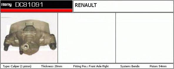 DELCO REMY DC81091 Тормозной суппорт