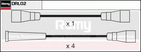 DELCO REMY DRL02 Комплект проводов зажигания