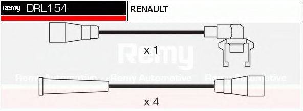 DELCO REMY DRL154 Комплект проводов зажигания