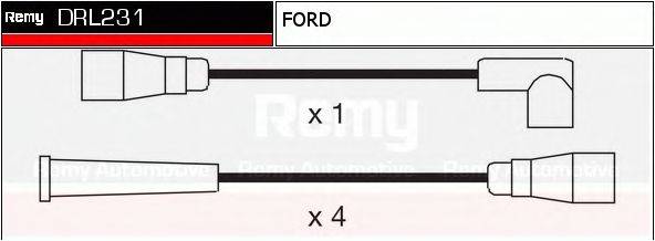 DELCO REMY DRL231 Комплект проводов зажигания