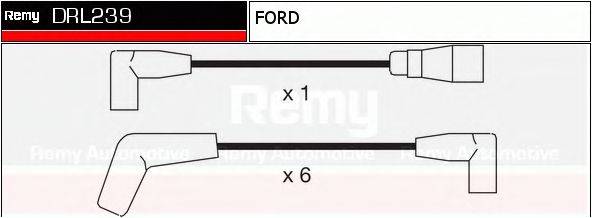 DELCO REMY DRL239 Комплект проводов зажигания
