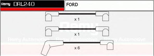 DELCO REMY DRL240 Комплект проводов зажигания
