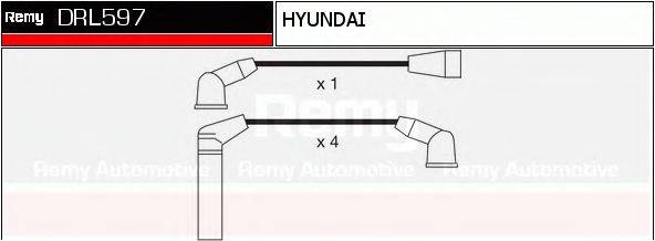 DELCO REMY DRL597 Комплект проводов зажигания