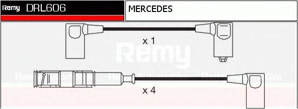 DELCO REMY DRL606 Комплект проводов зажигания