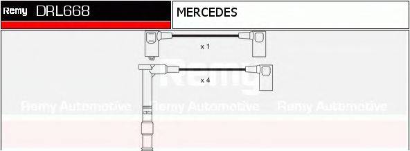 DELCO REMY DRL668 Комплект проводов зажигания