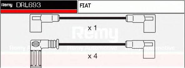 DELCO REMY DRL693 Комплект проводов зажигания