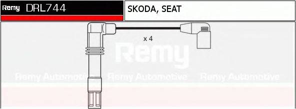 DELCO REMY DRL744 Комплект проводов зажигания