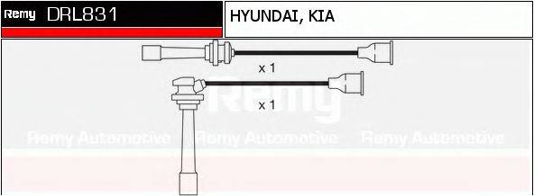 DELCO REMY DRL831 Комплект проводов зажигания