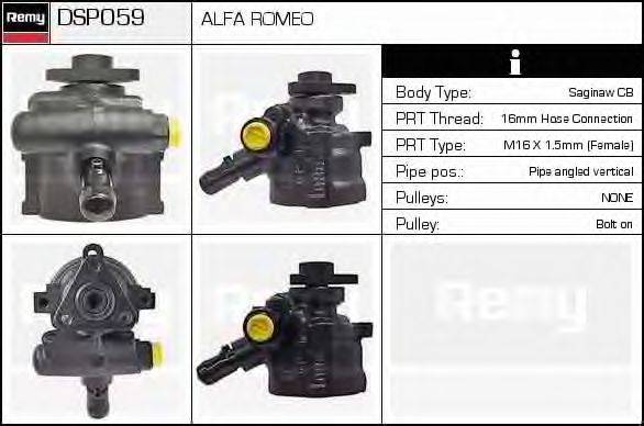 DELCO REMY DSP059 Гидравлический насос, рулевое управление