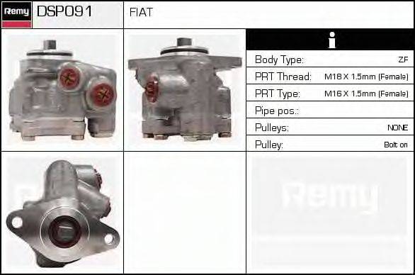 DELCO REMY DSP091 Гидравлический насос, рулевое управление