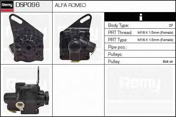 DELCO REMY DSP096 Гидравлический насос, рулевое управление