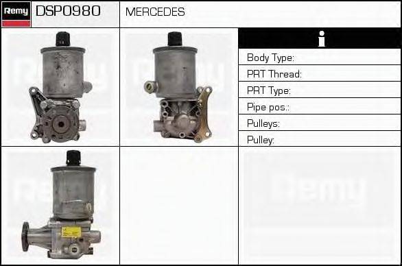 DELCO REMY DSP0980 Гидравлический насос, рулевое управление