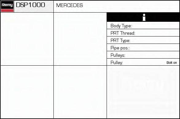 DELCO REMY DSP1000 Гидравлический насос, рулевое управление