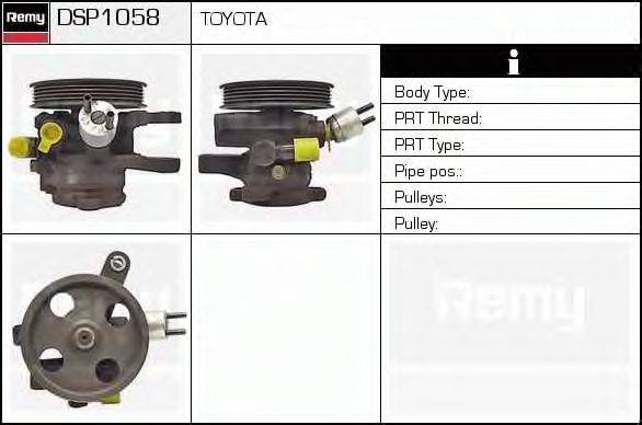 DELCO REMY DSP1058 Гидравлический насос, рулевое управление