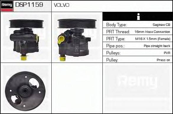 DELCO REMY DSP1159 Гидравлический насос, рулевое управление