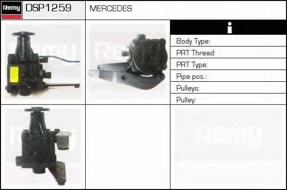 DELCO REMY DSP1259 Гидравлический насос, рулевое управление