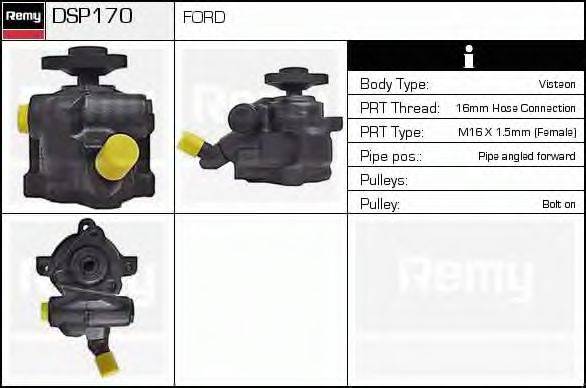 DELCO REMY DSP170 Гидравлический насос, рулевое управление