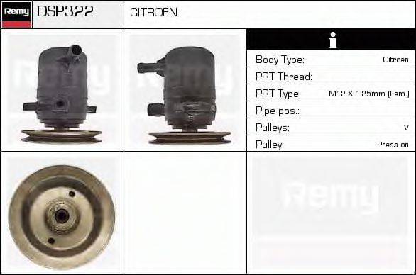 DELCO REMY DSP322 Гидравлический насос, рулевое управление