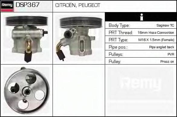 DELCO REMY DSP367 Гидравлический насос, рулевое управление